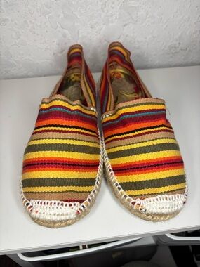 Alpargatus Striped Canvas Espadrilles - Yellow, Red, Olive